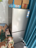 海尔（Haier）「真省电」165L两门小冰箱一级能效风冷无霜黑金净化灰色HC2-165WGHC2E9S9国家补贴 实拍图