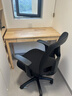 得力（deli）4900S 人体工学靠背办公椅/电脑椅/职员椅 可升降转椅舒棉坐垫 黑 实拍图