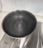 苏泊尔（SUPOR）炒锅 99.9%抗菌不锈钢炒菜锅32cm蜂窝平底煎炒锅电磁炉燃气灶通用 实拍图