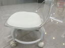 亚克力小凳子静音带万向轮儿童学步凳网红小椅子滑轮矮凳浴室凳 颜色随机【活动款】 实拍图