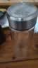 胖东来同款不易摔烂钢化玻璃杯500ml耐摔高温硼硅双层玻璃水杯茶 钢本色450毫升【防摔防爆双层高 实拍图