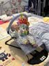 心楠婴儿摇摇椅哄娃神器哄宝宝哄睡摇篮躺椅可折叠可调节摇摇椅安抚椅 灰色：双层网+三挡调节+枕头 实拍图