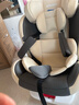 Heekin德国 儿童安全座椅汽车用0-4-12岁婴儿宝宝360度旋转ISOFIX硬接口 尊享灰(遮阳棚+上拉带+侧保护) 实拍图