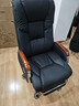 凯联（KAILIAN）真皮老板椅可躺牛皮大班椅子商务电脑椅书房家用舒适久坐办公座椅 贵族黑+搁脚 纳帕皮 实拍图