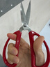 张小泉 家用剪刀手工剪刀办公剪刀红色单把装HBS-198 实拍图
