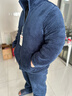 京东京造【10A抗菌】抗静电珊瑚绒睡衣男士睡衣保暖家居服情侣套装藏青XL 实拍图