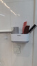 ecoco吹风机架免打孔浴室卫生间厕所置物放置架壁挂电吹风挂架风筒架子 北欧灰 实拍图