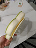 COOKSS 宝宝餐盘硅胶婴儿学吃饭分格儿童餐具辅食碗餐盘带吸盘 双拼绿 实拍图