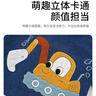 儿童罩衣男宝宝秋冬防水防脏灯芯绒反穿婴儿吃饭衣围兜幼儿园护衣 6807挖掘机 深蓝 130码（建议4-5岁） 实拍图