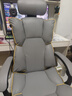 锦汐电脑椅办公椅子电竞椅家用人体工学椅老板椅主播靠背椅皮革转椅 灰色+4级杆+乳胶【二代升级】 实拍图