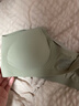 蕉内5系内衣女士收副乳聚拢小胸果冻条软支撑无钢圈防卷边无痕文胸罩 橄榄绿 L （75C/80A/80B） 实拍图