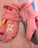 火炬人儿童手套防寒8岁到12岁加绒加厚卡通女童中大童滑雪保暖手套C3225 实拍图