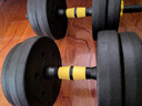 华亚（HUAYA） 哑铃男士杠铃套装可调节环保包胶手铃亚玲家用运动锻炼健身器材 一副两只总重20kg两用款【热销大众选择】 实拍图