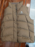 骆驼（CAMEL）户外防泼水羽绒马甲女90%绒子背心外套 J25CR2L5006 荆褐 M 实拍图