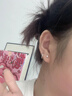 芯奢S999足银耳环女士2026新款养耳洞素圈耳圈耳钉纯银设计高级感耳饰 8MM【2只装】【适合耳骨佩戴】 实拍图