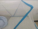 学生宿舍可折叠蚊帐懒人免安装网红新款家用便携式防蚊上下铺蚊帐 蓝色【加粗加固】 【1.2米床】长190*宽100*高80cm 实拍图