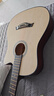 维卡斯（WEIKASI）民谣吉他初学者木吉他单板新手入门练习琴guitar吉它学生男女乐器 38英寸原木色+礼包【初学推荐】 实拍图