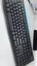 罗技（Logitech）MK275 键鼠套装 无线键鼠套装 办公键鼠套装 全尺寸 商务键鼠套装 带无线2.4G接收器 黑蓝色 实拍图