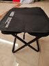 小魔折叠马扎 户外折叠椅便携式小凳子超轻折叠凳高铁旅行排队神器 黑 实拍图