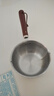 热油小锅泼油锅加厚不锈钢木柄防烫带刻度双倒流口不挂油无涂层 【木柄】爆款300ml 实拍图