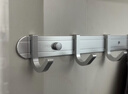 九牧（JOMOO）挂钩免打孔浴室置物架挂衣钩壁挂毛巾架太空铝6排浴室排钩939306 实拍图