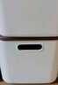 稻草熊收纳盒桌面带盖收纳箱零食玩具杂物收纳筐家用化妆品长方形储物盒 带盖加大号2个装-【送大嘴贴纸】 实拍图