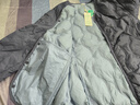 茵曼（INMAN）轻薄简约无领短款羽绒马甲女士2025新款可内搭可外穿薄款外套 雾霾蓝 XL 实拍图