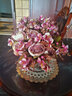 欧城 欧式花瓶摆件仿真花套装客厅餐桌绢花假花盆栽摆设装饰花牡丹 旧粉色 实拍图