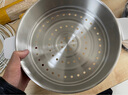 利仁（Liven）小钢人电火锅304不锈钢电煮锅分体式小电锅小型2-3人用3升小锅0涂层电蒸锅电热锅带蒸笼DHG-J368 实拍图