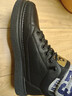 海澜之家HLA男鞋秋冬款休闲皮鞋子男士板鞋HAAXXM4DBF453 黑色短绒款42 实拍图