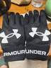 安德玛（Under Armour）骑行手套冬季男女保暖加绒电动摩托自行车防寒风触屏运动滑雪手套 实拍图