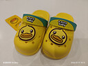 B.Duck小黄鸭童鞋儿童拖鞋男女童耐磨家居鞋洞洞鞋5302嫩黄28 实拍图