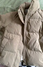 雪中飞短款羽绒服女时尚小个子休闲百搭舒适立领加厚保暖外套卡其色  L 实拍图