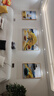 Sixpoetry 客厅装饰画现代简约沙发背景墙壁画轻奢三联晶瓷画大气高档挂画 福禄纳财（铝合金外框） 镶钻画左右60*80+中间120*80亮面 实拍图