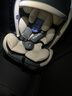 Heekin德国 儿童安全座椅汽车用0-4-12岁婴儿宝宝360度旋转ISOFIX硬接口 尊享灰(遮阳棚+上拉带+侧保护) 实拍图