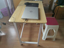 舒客艺家 电脑桌台式小户型小桌子家用学习桌写字办公书桌电竞长条桌子 木纹白架单桌80*50*74 加固电脑桌 实拍图