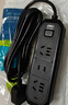 得力（deli）3C认证国标安全插座 插排/插线板/接线板/排插/拖线板 3位3米 总控开关 黑色 18338(03) 实拍图