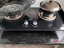 美的（Midea）【液化气/煤气罐】燃气灶双灶家用5.0KW大火力黑晶宽面板台嵌两用双灶Q330 实拍图