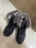 全洲狼 雪地靴男冬季新款东北棉鞋男大码抗寒防水加绒保暖轻便防滑靴子 黑色棉鞋-升级版 加绒 44 (270mm) 实拍图