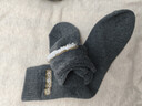 雅鹿袜子男秋冬季中筒毛圈袜加绒保暖防寒防臭冬天毛绒袜子 深灰  5双 实拍图