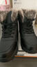 全洲狼 雪地靴男冬季新款东北棉鞋男大码抗寒防水加绒保暖轻便防滑靴子 黑色棉鞋-升级版 加绒 42 (260mm) 实拍图