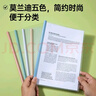 齐心（COMIX）5只装 莫兰迪色水滴杆抽杆夹A4/15mm背宽文件夹拉杆夹学生试卷夹简历产检报告收纳夹 EA3715-5 实拍图