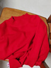 恒源祥厚款保暖纯羊毛衫女装秋冬新款半高领套头毛衣女装纯色打底针织衫 枣红 （半高领） L /170/92A 实拍图