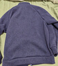 优衣库男装针织摇粒绒拉链茄克/长袖外套廓系夹克479863 69 藏青色 M /170/92A 实拍图
