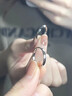 BJYLS999足银戒指女男素圈食指环小众开口纯银尾戒饰品生日礼物送女友 【999足银】极简素圈戒指-女款 实拍图
