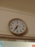 POWER霸王挂钟 客厅简约时钟创意低音挂墙电子钟25cm金不挑电池 实拍图