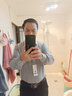 罗蒙长袖衬衫男士纯色商务休闲职业正装工装外套白衬衣男装 灰色 40  实拍图