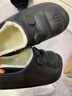 棉拖秋冬防水棉拖鞋女日常外穿室内加绒保暖月子鞋情侣居家棉鞋 黑色【M熊棉鞋】 38-39 实拍图