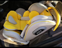 Heekin德国 儿童安全座椅汽车用0-4-12岁婴儿宝宝360度旋转ISOFIX硬接口 时尚黄(ISOFIX+360度旋转) 实拍图