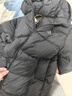 骆驼羽绒服男防泼水鸭绒男女加厚户外防寒冬季面包服外套女 黑色 男女同款,7674B M 实拍图